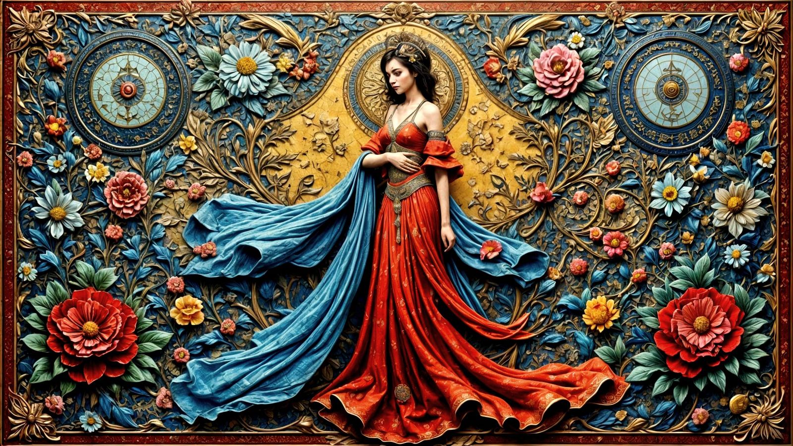 Photorealistic Mosaic Letters in Vibrant Colors