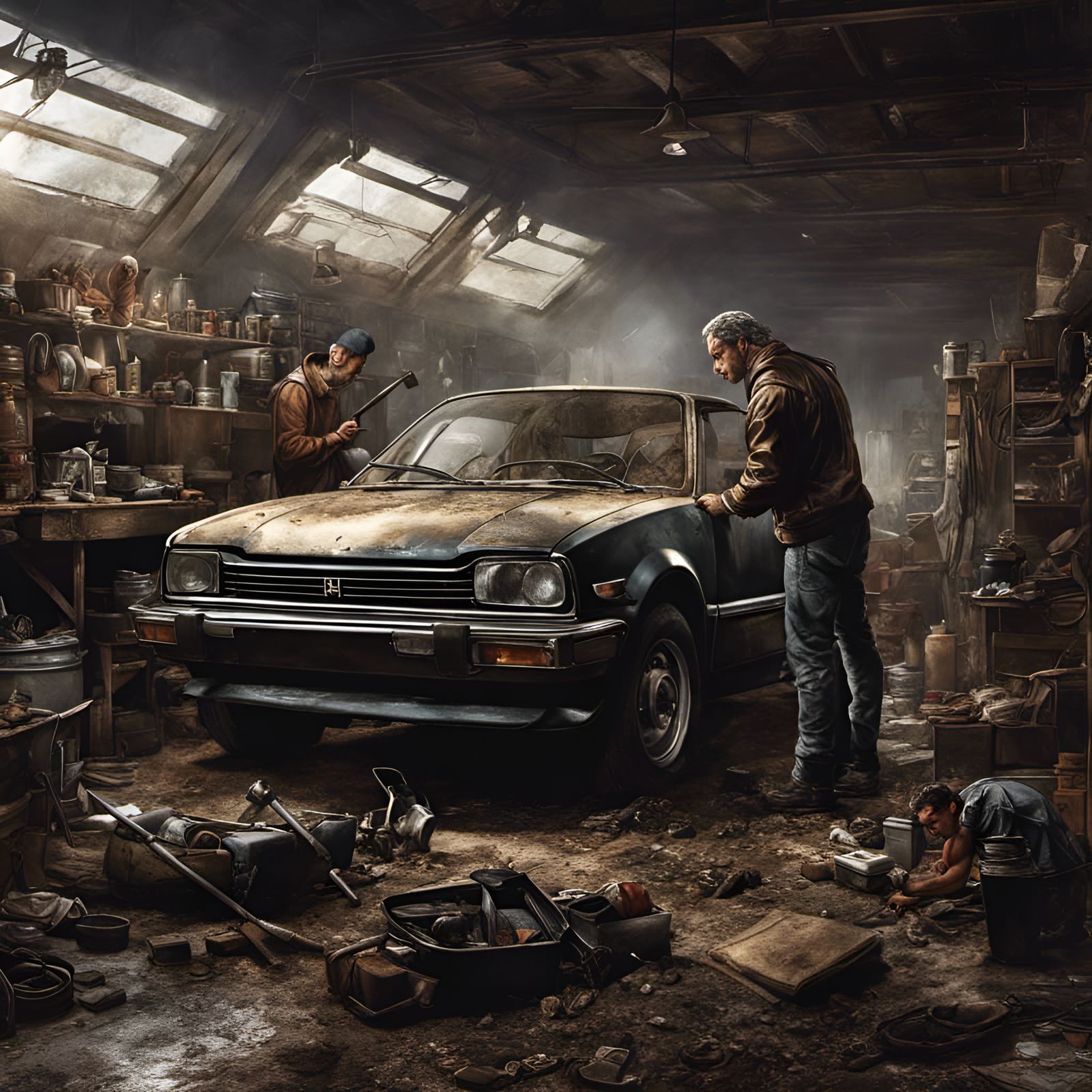 Restoring a Classic Car: Detailed Matte Painting