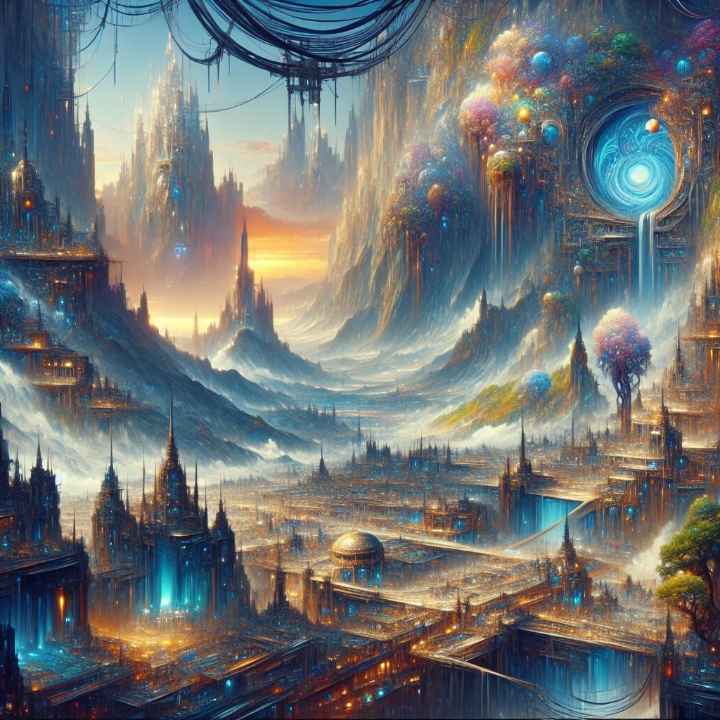 ESG Integration in Fantasy Environmental Concept Art