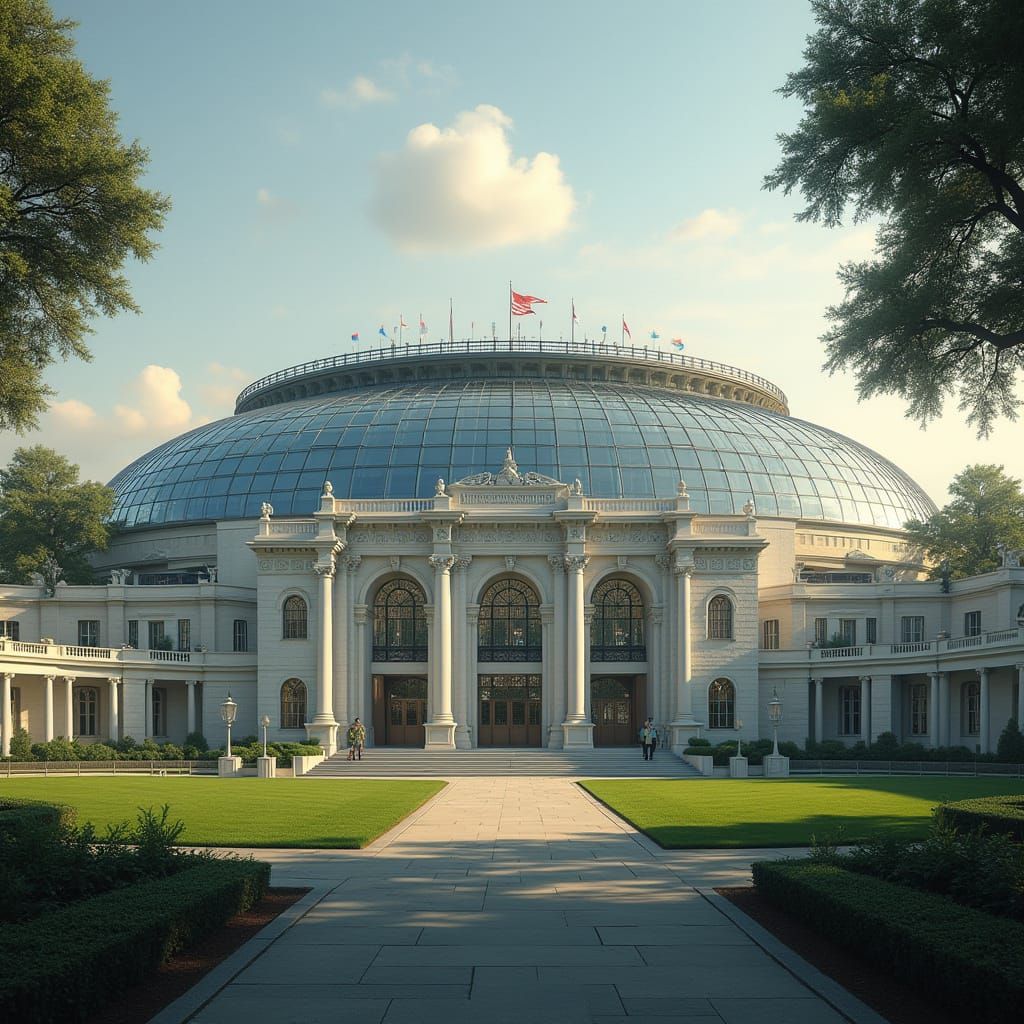 Elegant Dome Stadium Evokes Horse Racing Tradition