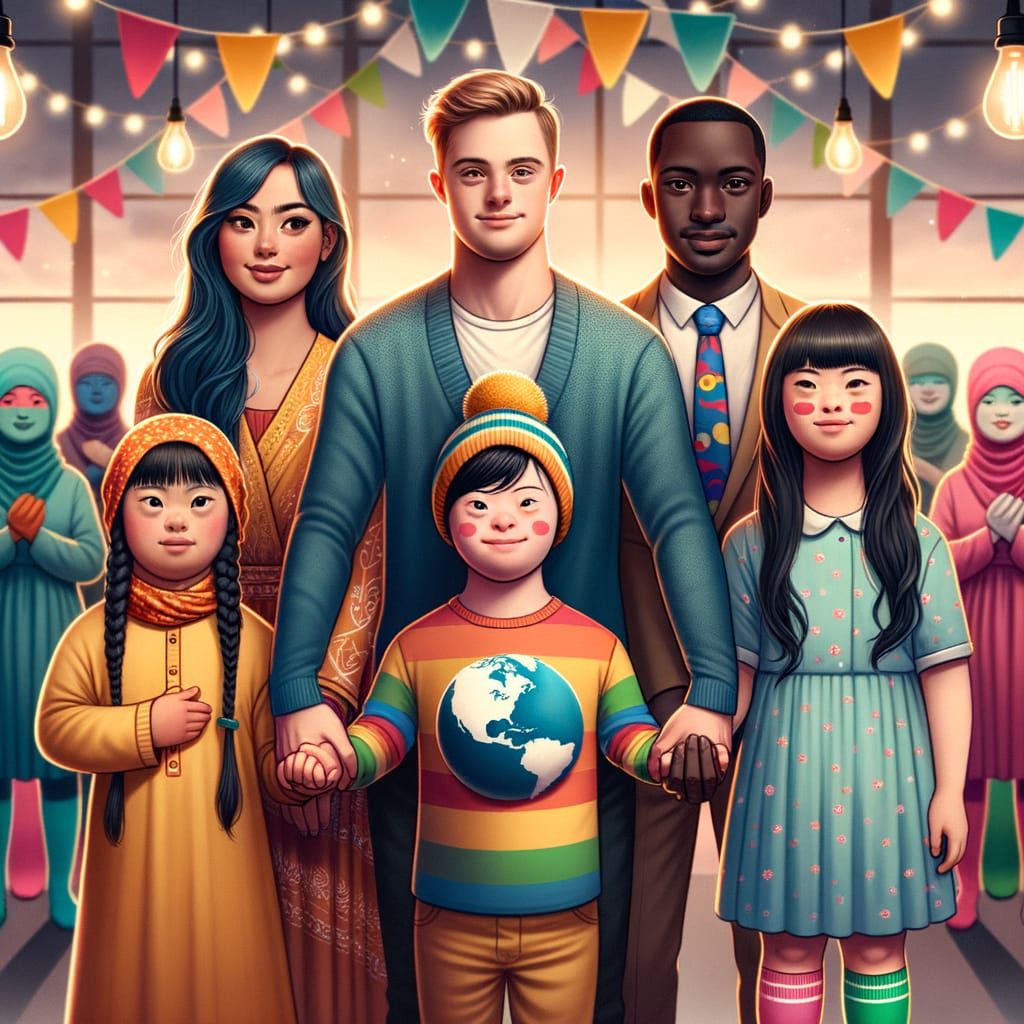 Diverse Hands Unite for World Down Syndrome Day