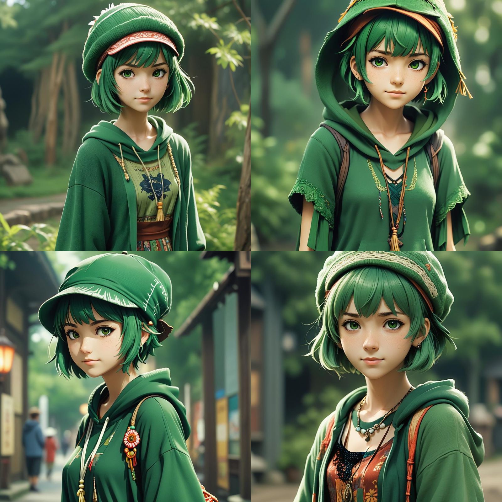 Live-Action Film Still: Bohemian Anime Character