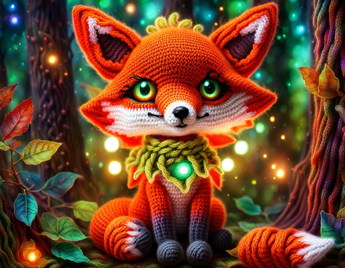 crochet fox