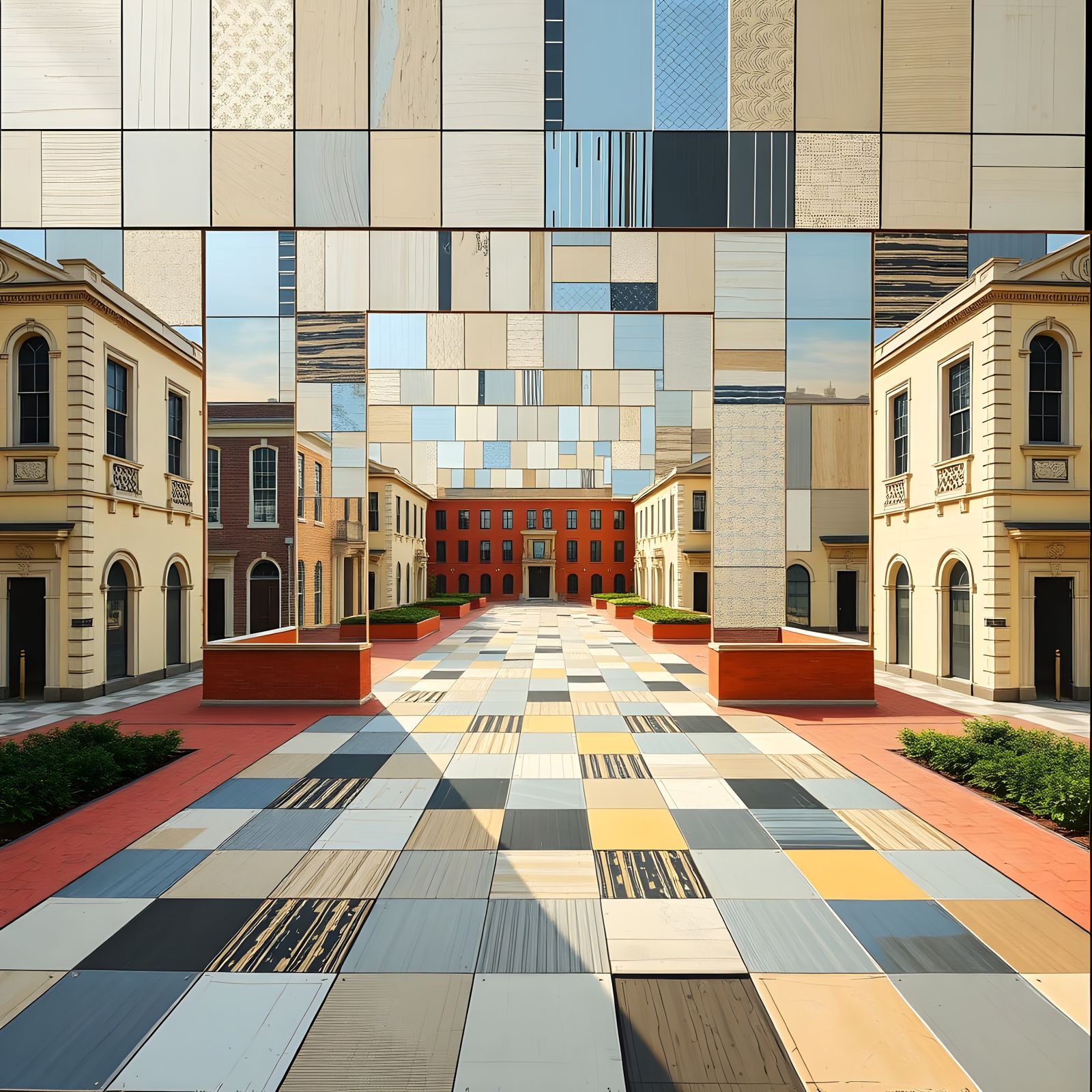 Ethereal Disintegration into Geometric Shapes