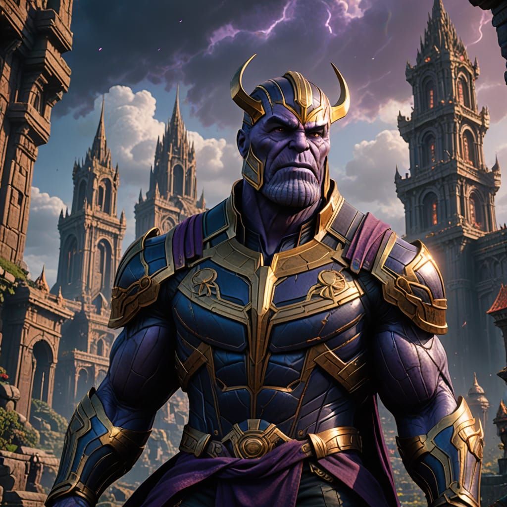 Detailed Matte Painting of Thanos Tower