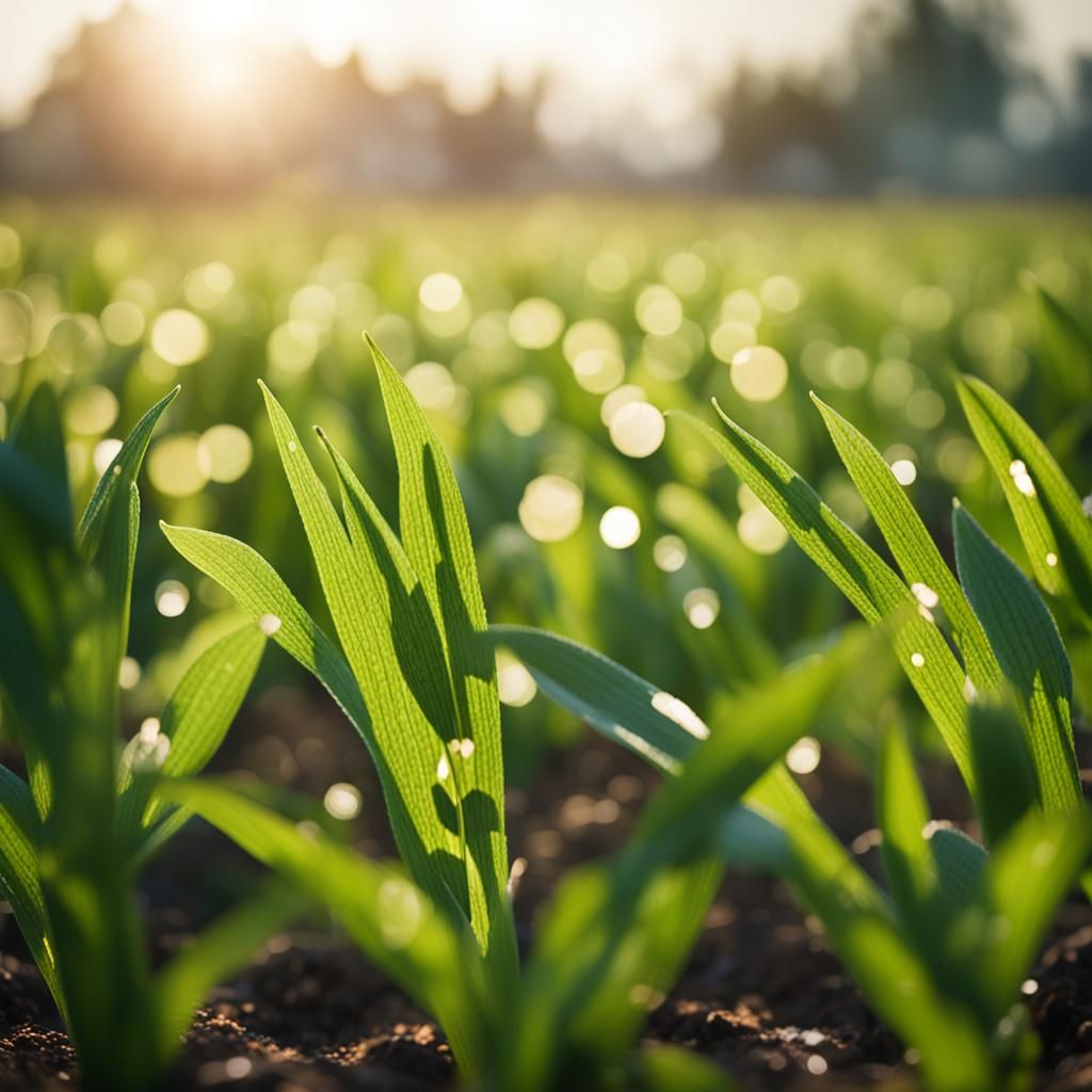 Professional Photography of Field Crops with Bokeh