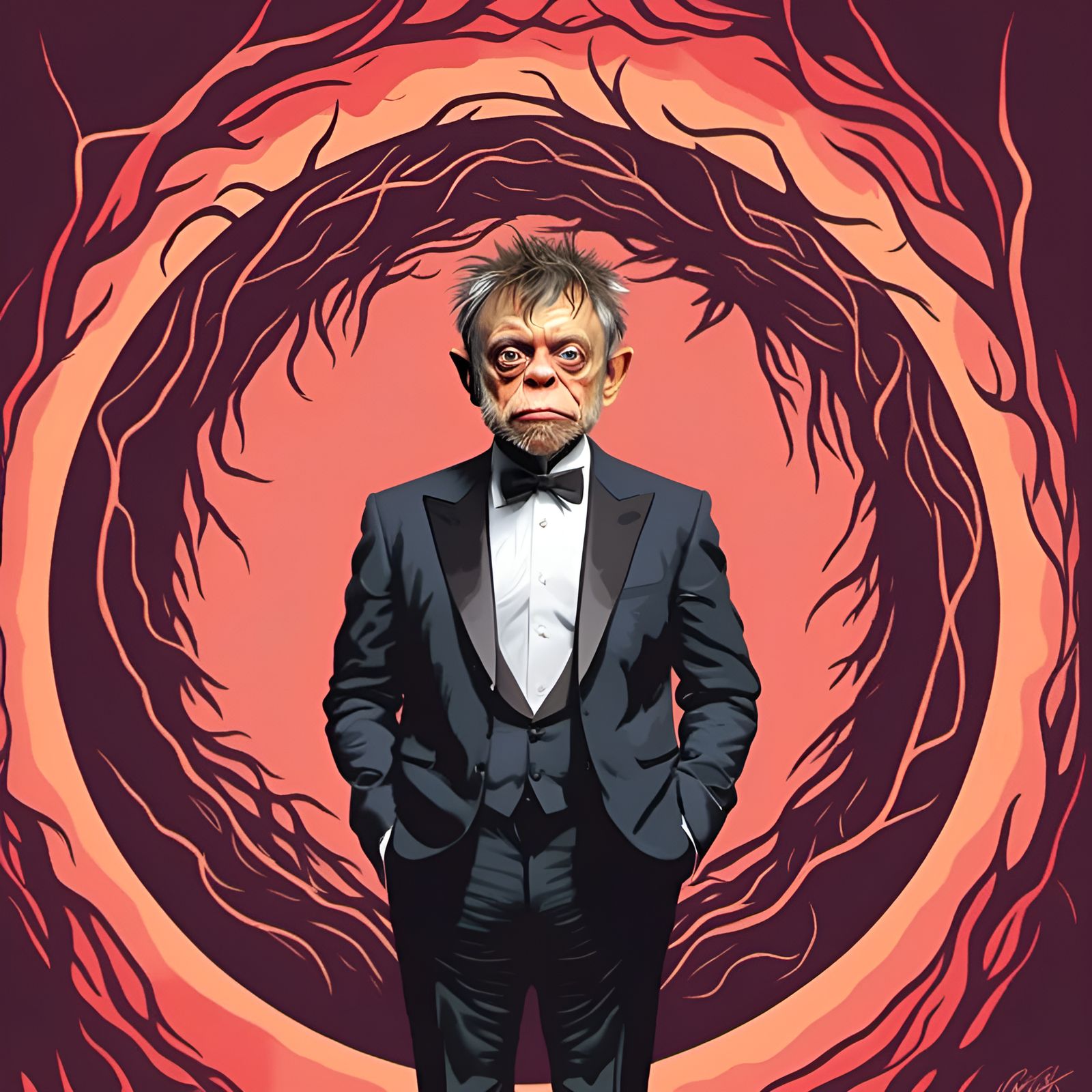 Stylized Portrait of Elon Musk