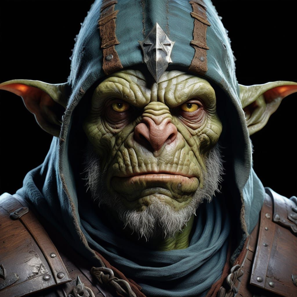 Grim Goblin Warrior in Triadic Colors