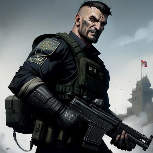 Sinister SWAT Officer by Rutkowski Style