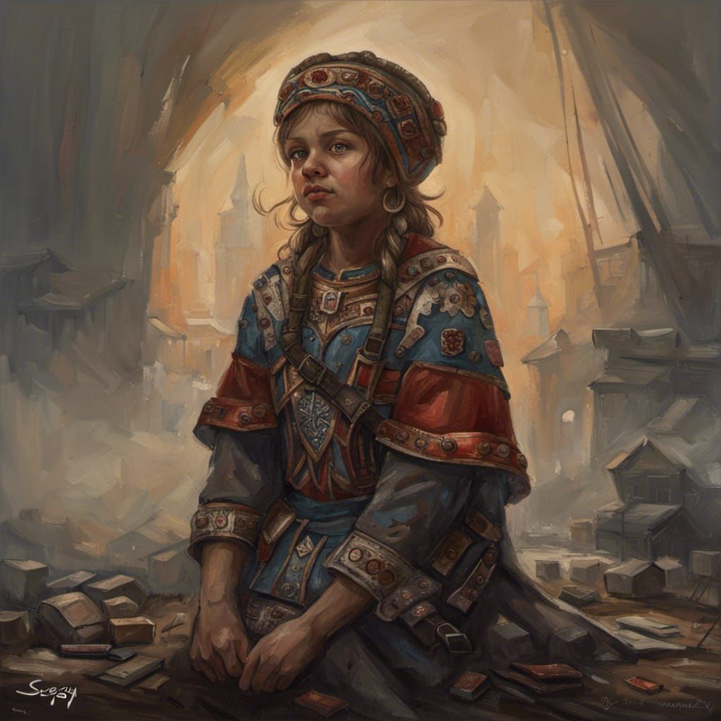 Elegant Woman Portrait in Classic Style