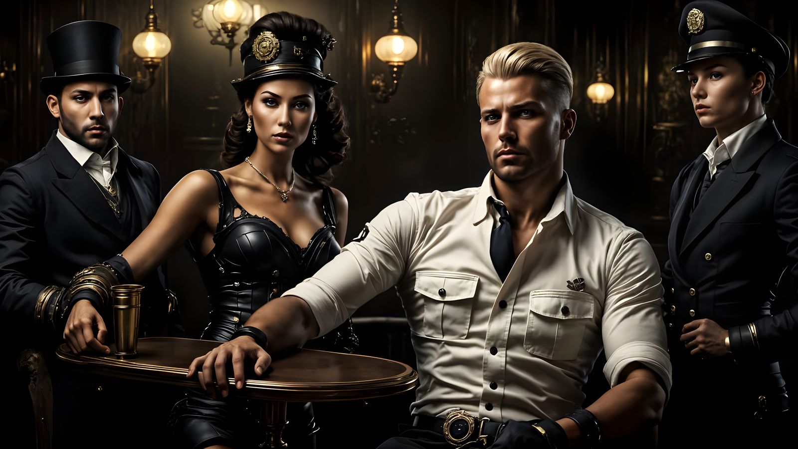 Steampunk WWI Sailor in Cinematic Setting