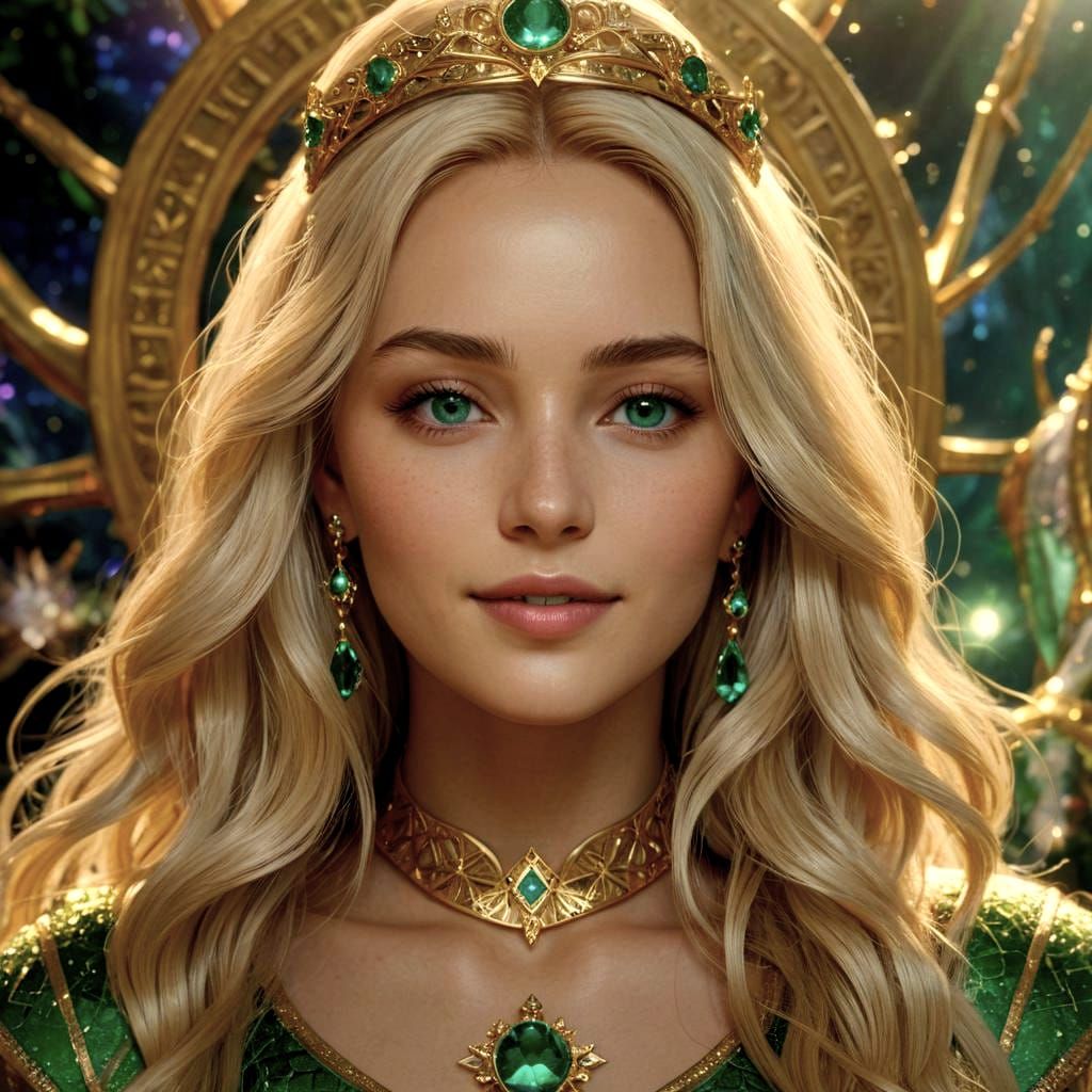 Princess of Atlantis Portrait in Hyper Detailed 8K