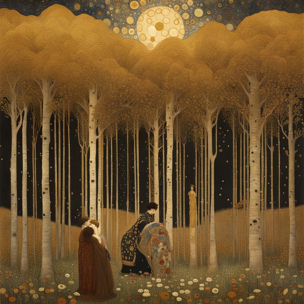 Epic Digital Painting in Klimt Style