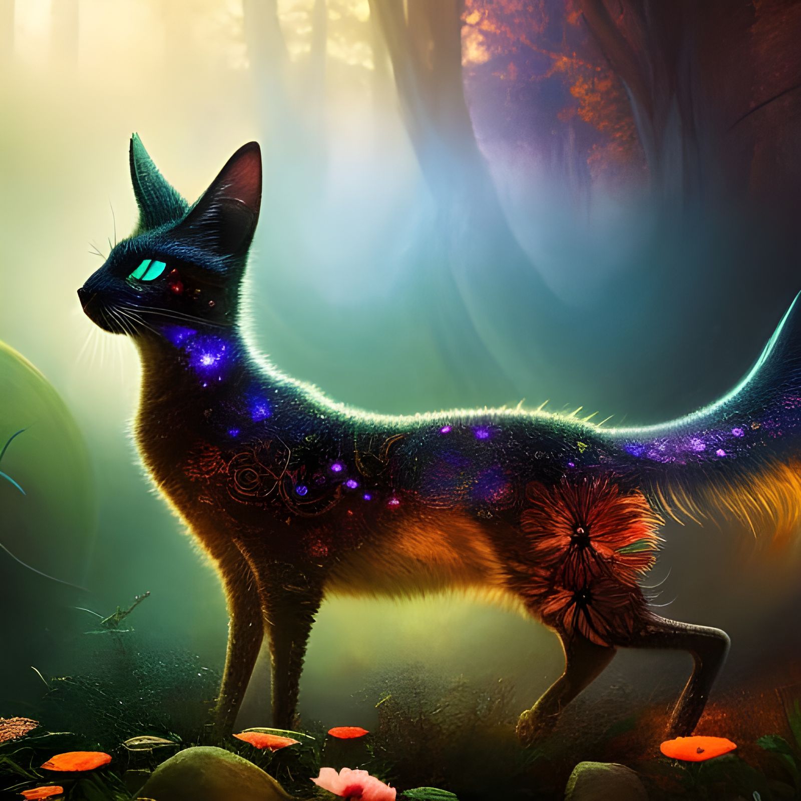 Cat Nap: A Hyperrealistic Ink Painting Masterpiece