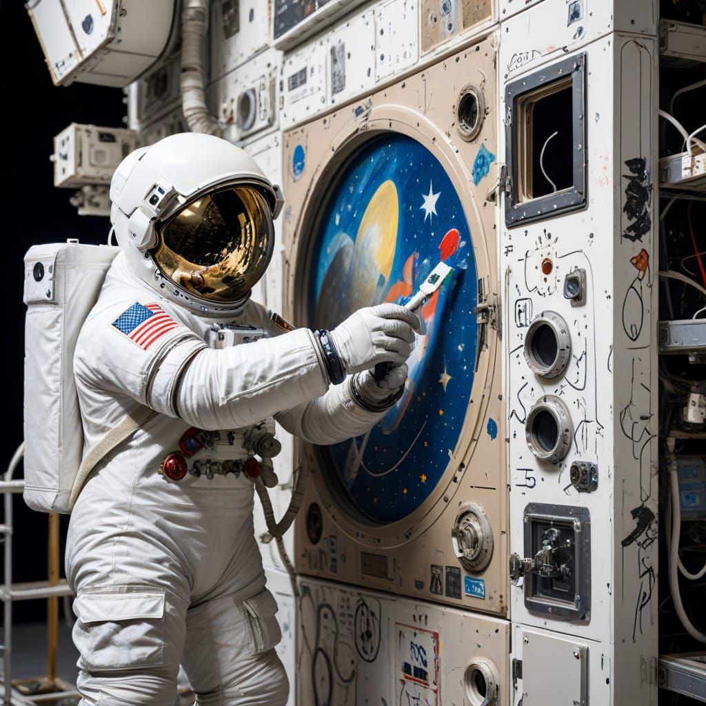 Cosmic Street Art in Space