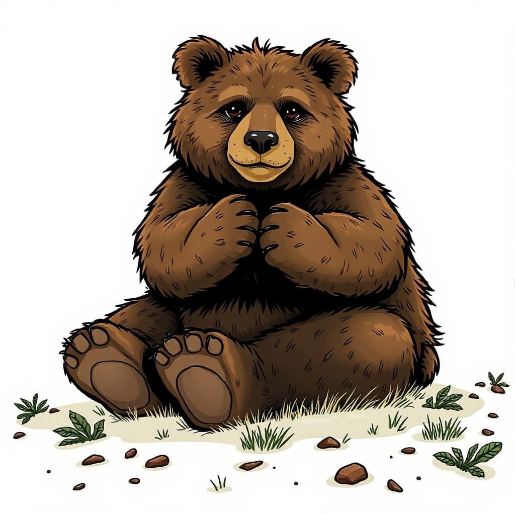 Fuzzy Huggy Bear: An AI-Generated Image