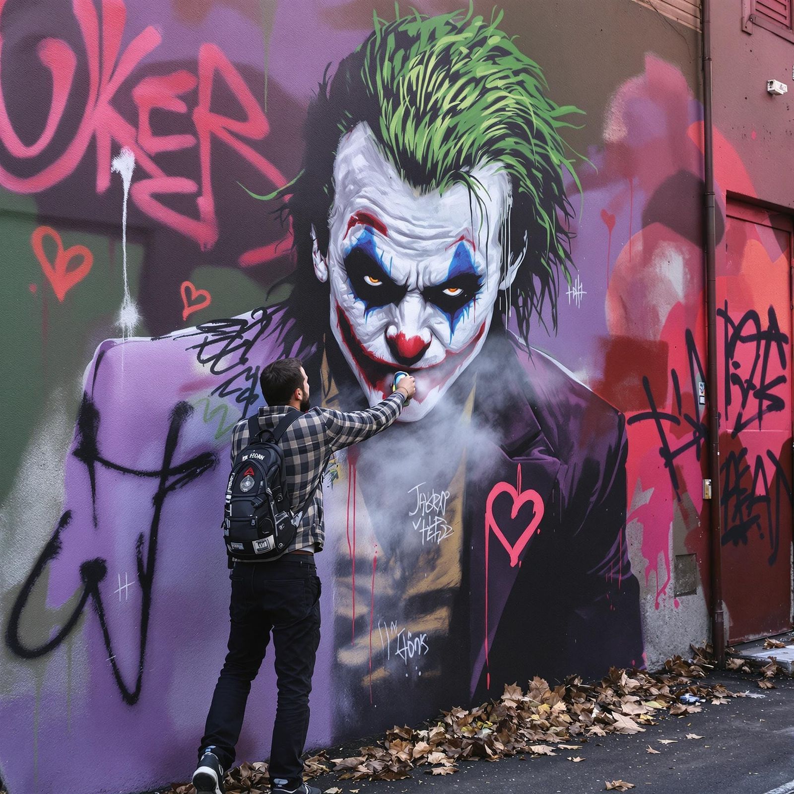 Graffiti Joker in Urban Decay