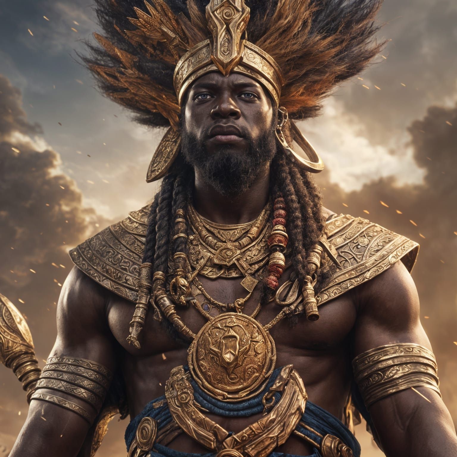 Portrait of Amadioha, God of Thunder and Lightning