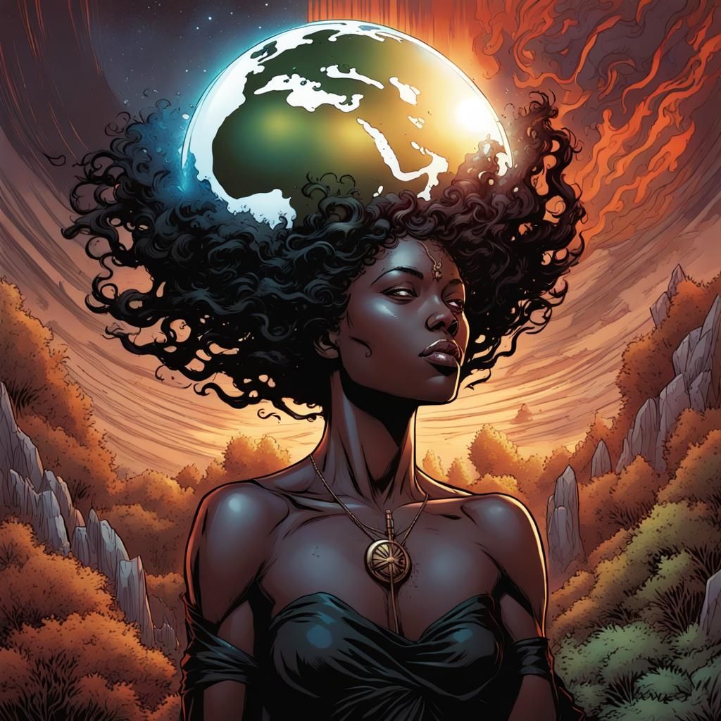 Mother Earth Healing the World: Comic Book Art