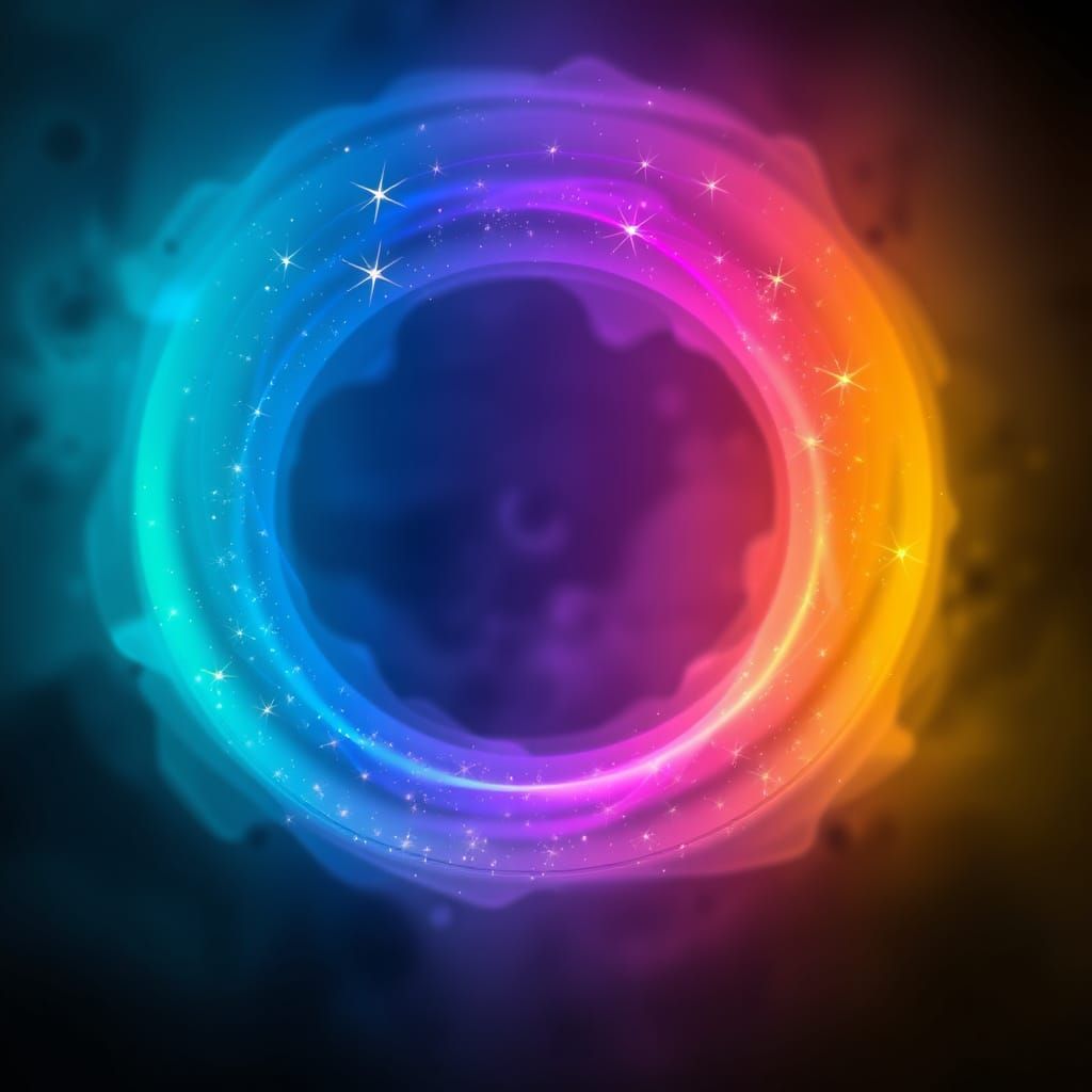 Hyperrealistic Celestial Apparition with Fluorescent Hues