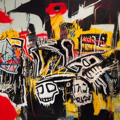 Chaotic Anti-War Art in Neo-Expressionist Style