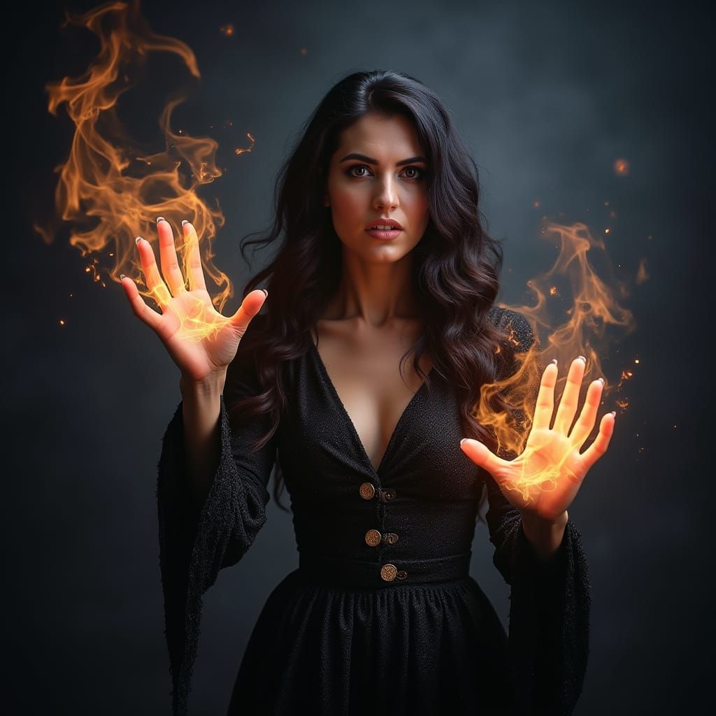 Ethereal Sorceress Unleashes Cosmic Magic