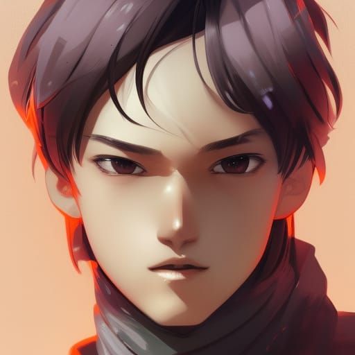 Detailed Anime Boy Portrait in 8K Resolution
