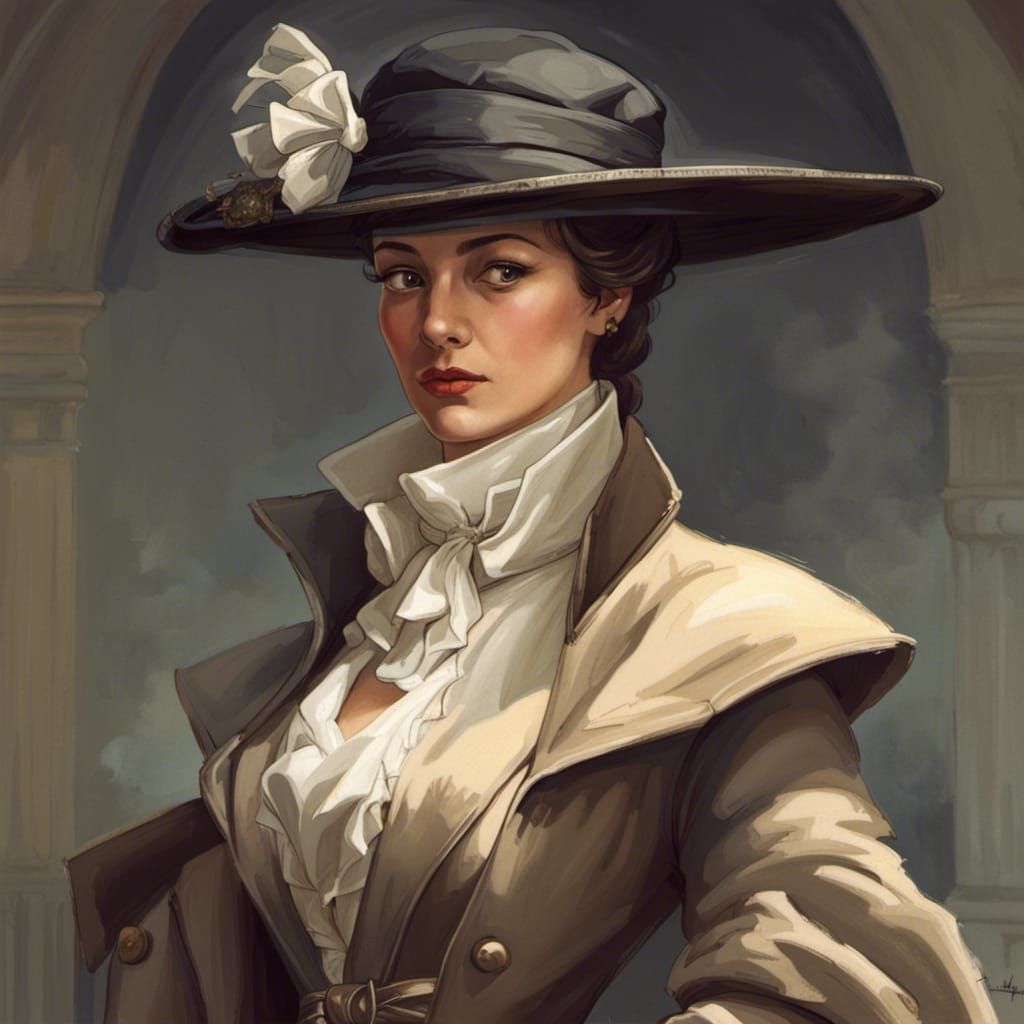 American Spy in Enlightenment Era Clothing