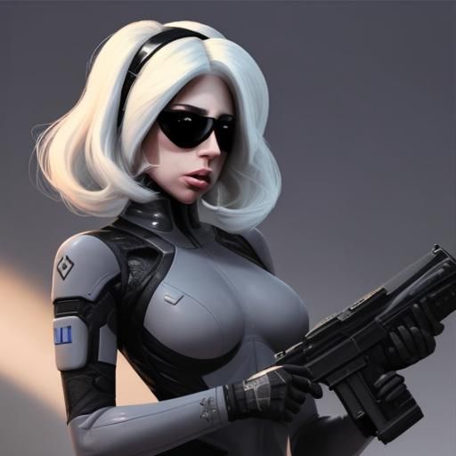 Lady Gaga as XCOM Soldier Concept Art