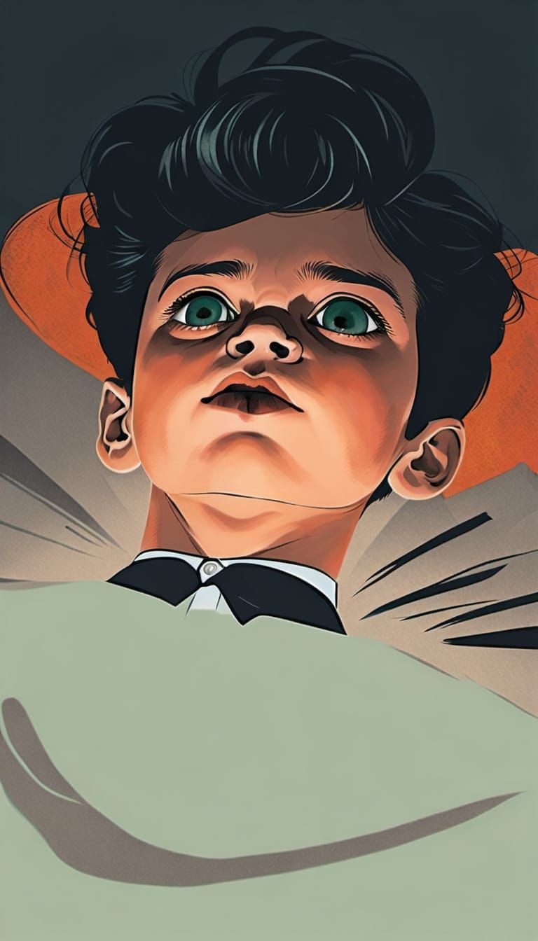 Shug in a Small Chair, Expressive Lines, Soft Lighting