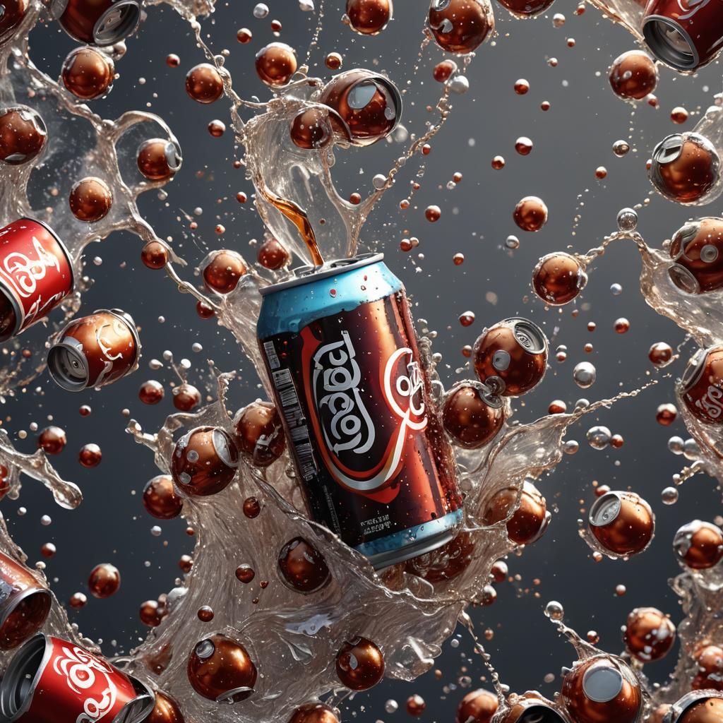Crushed Cola Can: Fantastical Digital Art