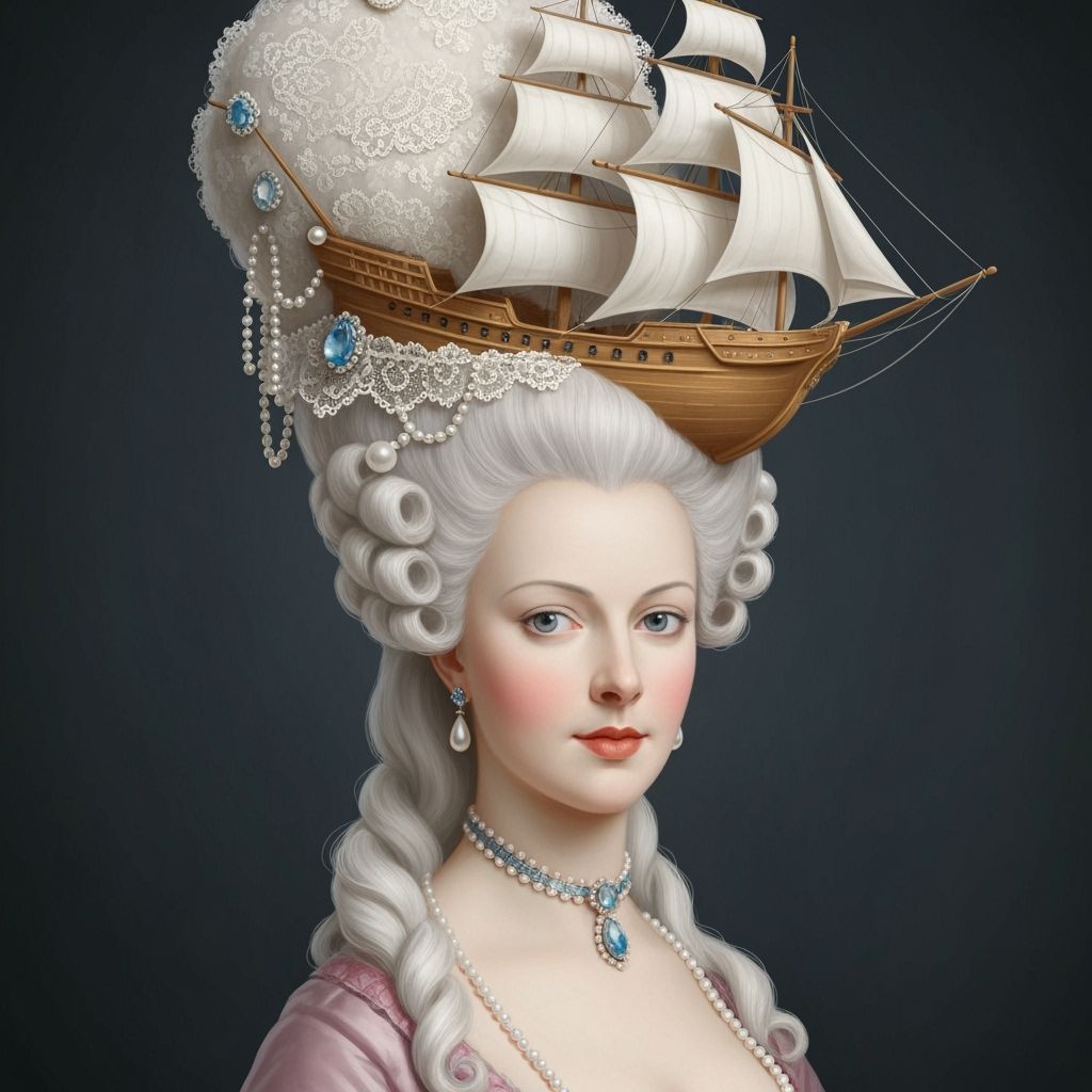 Marie Antoinette's Ship Wig: Rococo Art