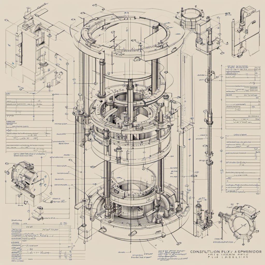 Detailed Pencil Sketch of a Flux Compensator