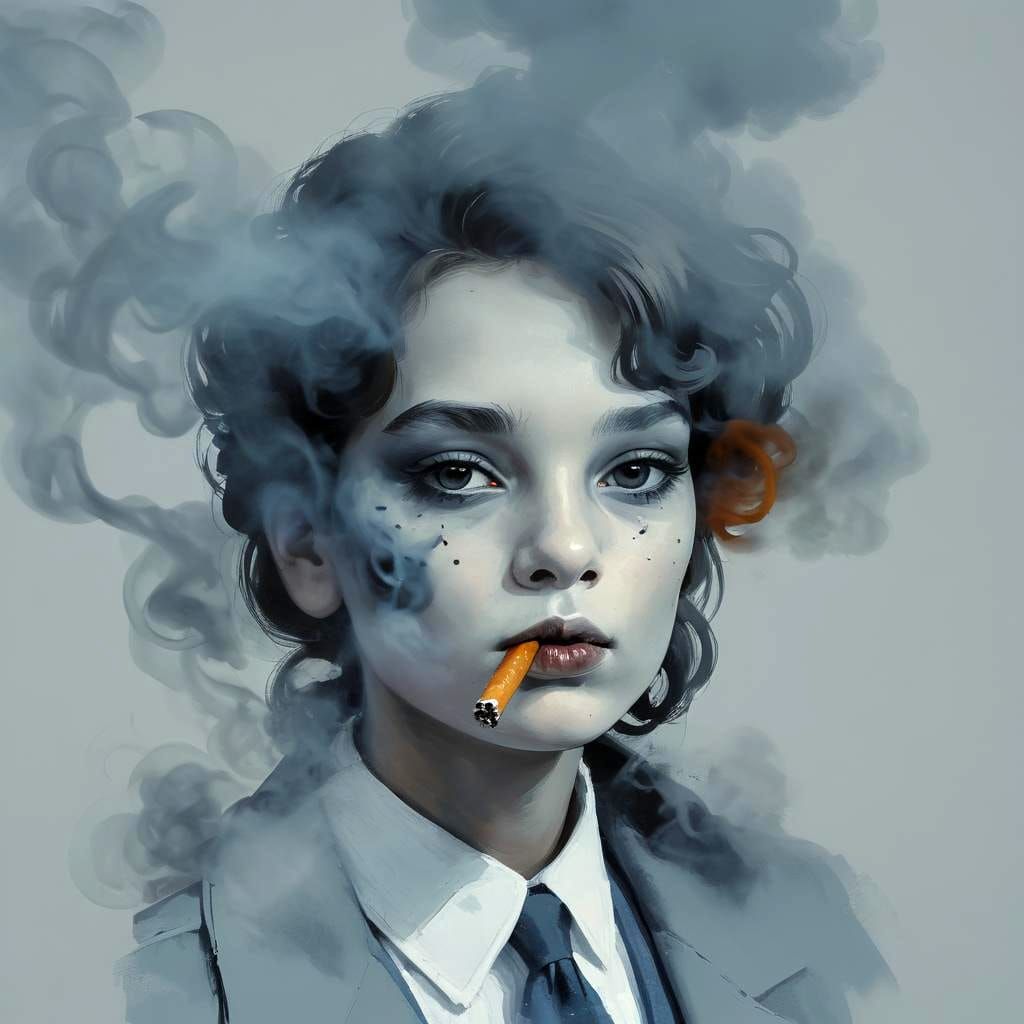 Smoking: An AI Generated Concept Image