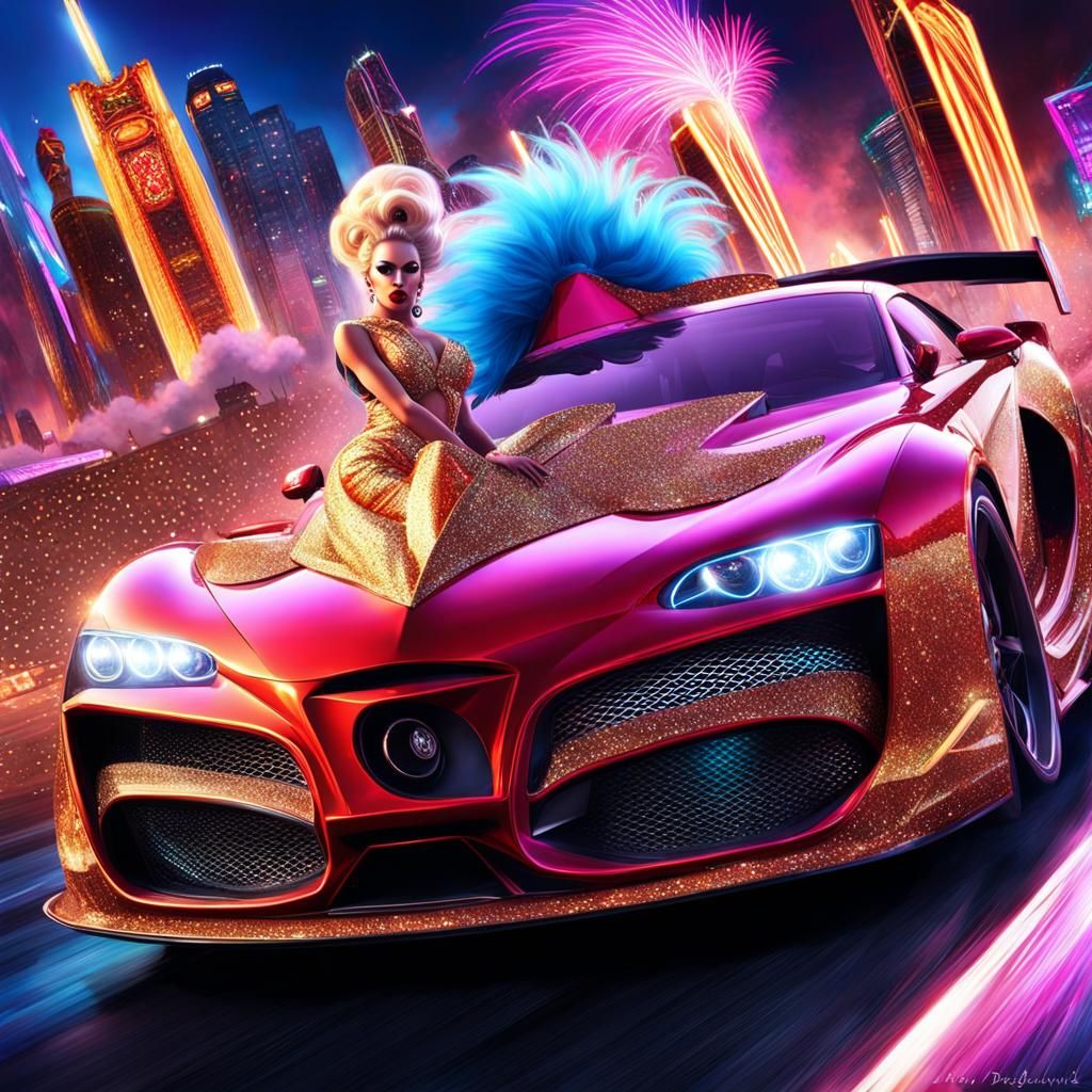 Drag Queens Drag Racing: Glitter and Glamour