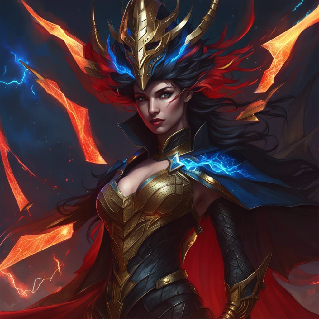 Dragon Queen of Darkness Morphs Into Lightning