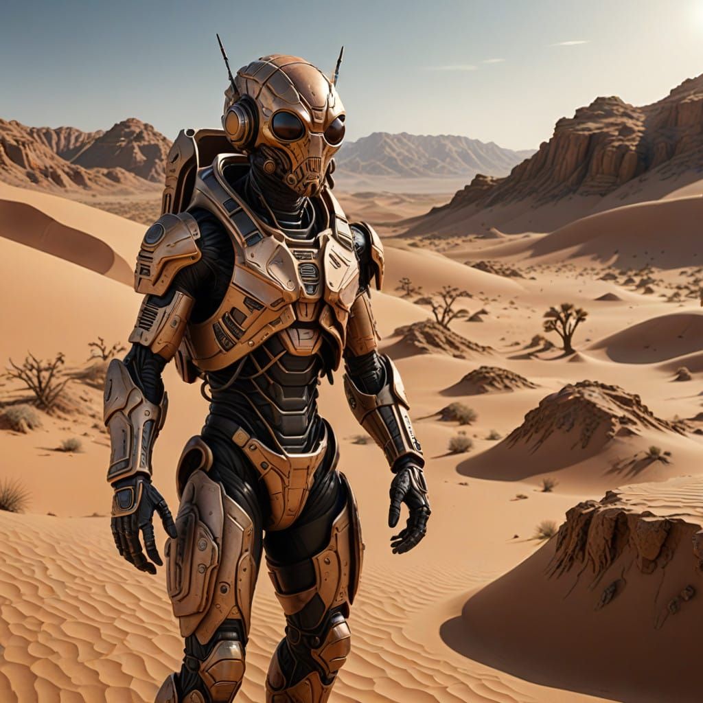 Decimated Martian Wastes in Hyperrealistic Technicolor