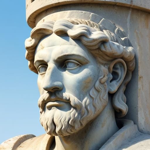 Ulysses Portrait with Laurel Wreath and Sword