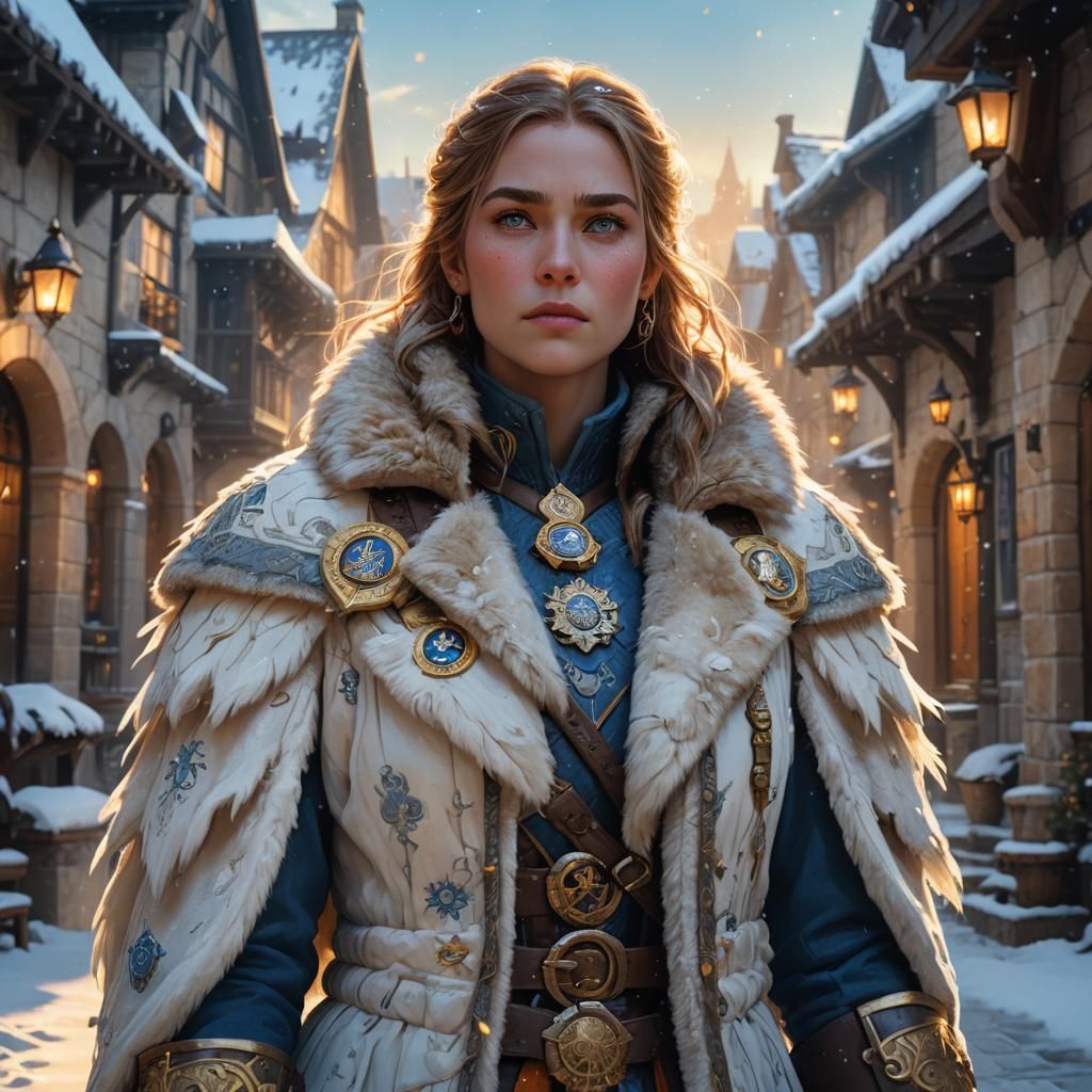 Snow Elf Captain in Golden Hour Light