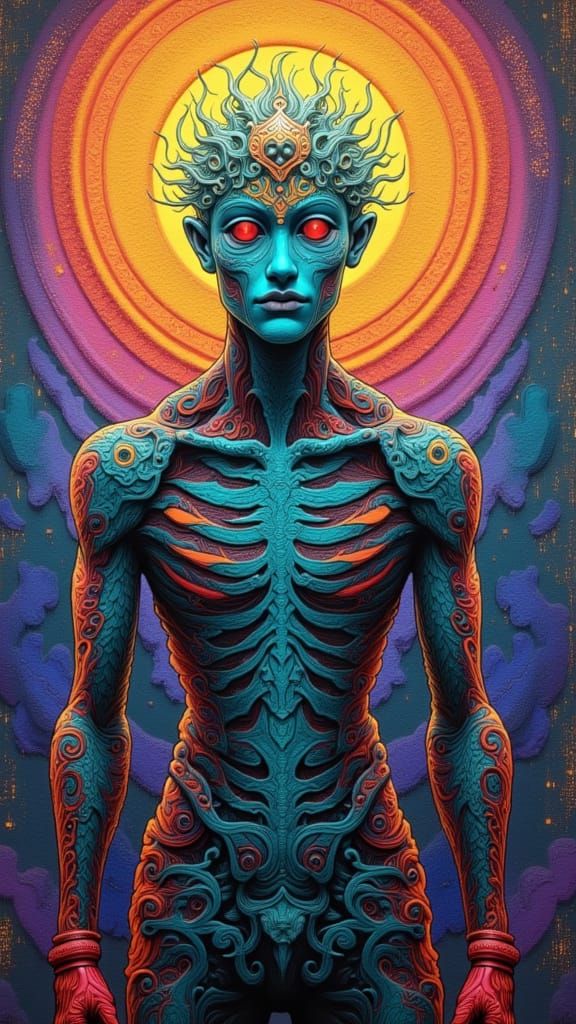 Surreal Landscape in Vibrant Colors