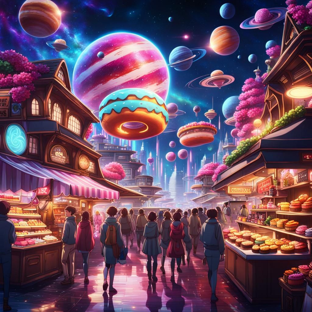 Floating Galaxy Street Market