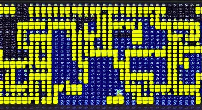 Pixel Art Pacman Game Screen