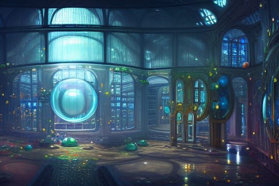 Glistening Bubble Factory Concept Art