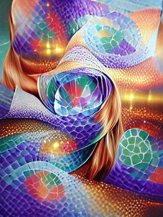 Sparkling Waves of Consciousness with Sacred Geometry