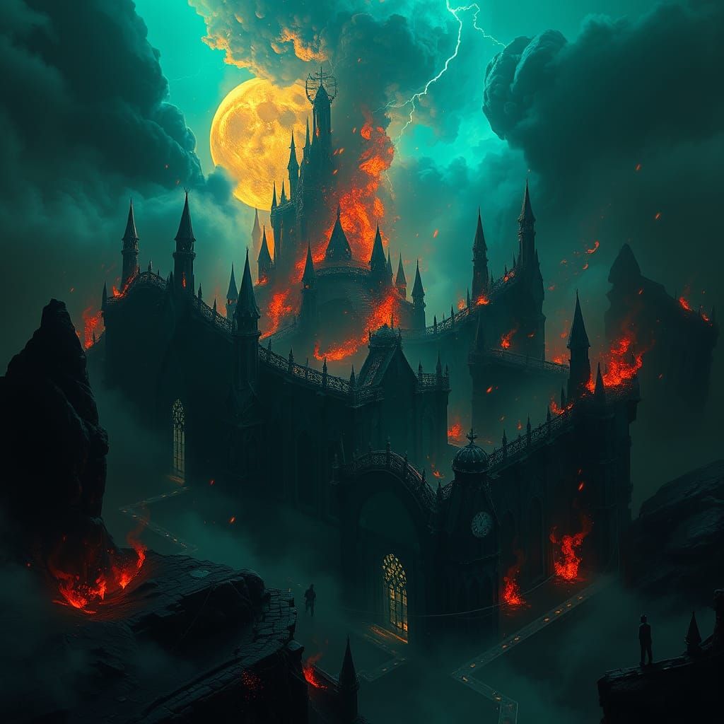 Mystical Gothic Realm Concept Art