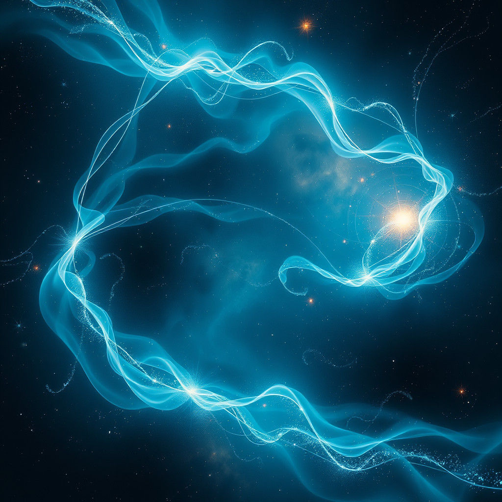 Ethereal Energy Warping Spacetime in Dreamlike Vision