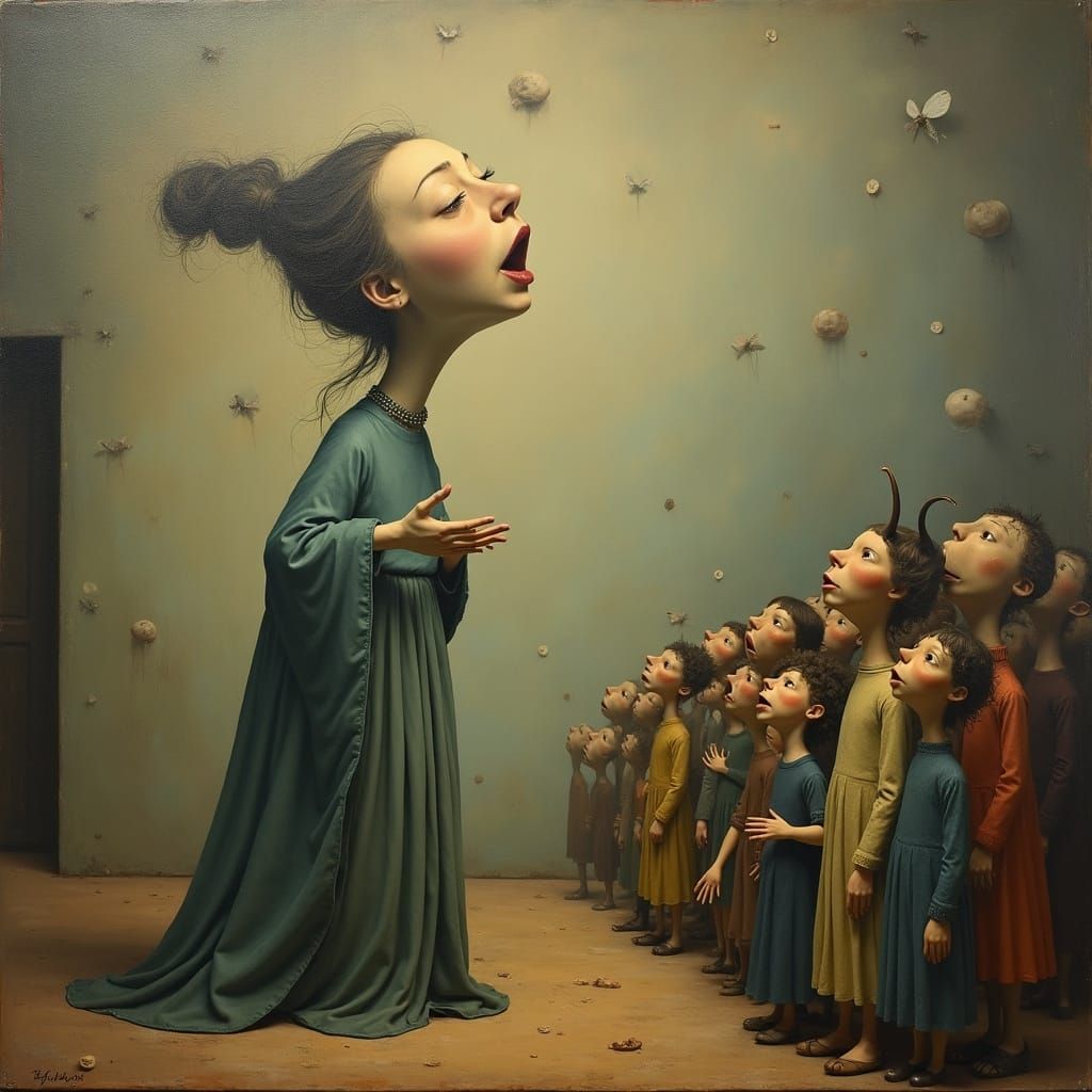 Surreal Soprano Sings to Peculiar Audience