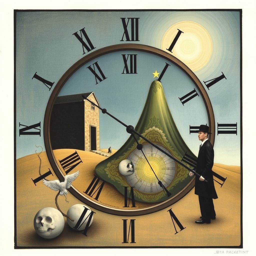 Surrealist Masterpiece Depicts Eternal Time