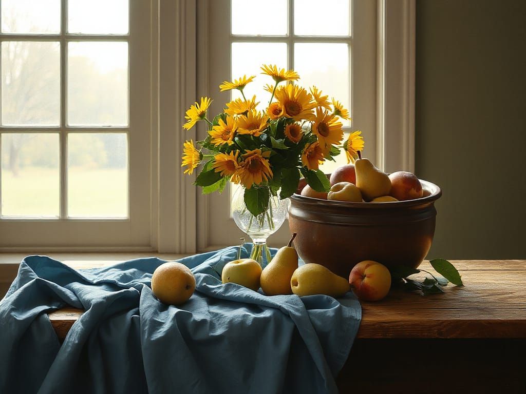 Still Life in Soft Realism Style