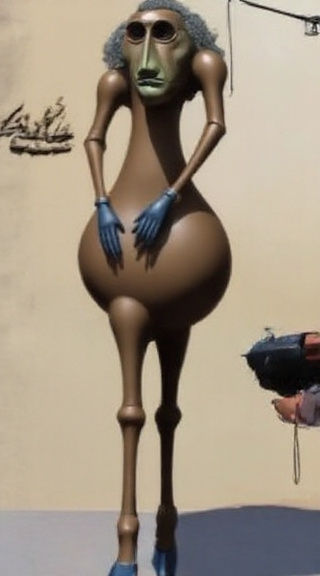 Abstract Fractal Composition with Organic Shapes